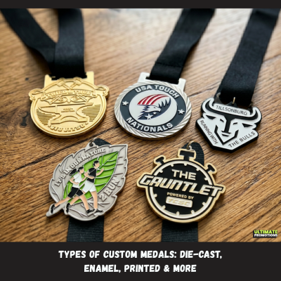 Types of Custom Medals: Die-Cast, Enamel, Printed & More